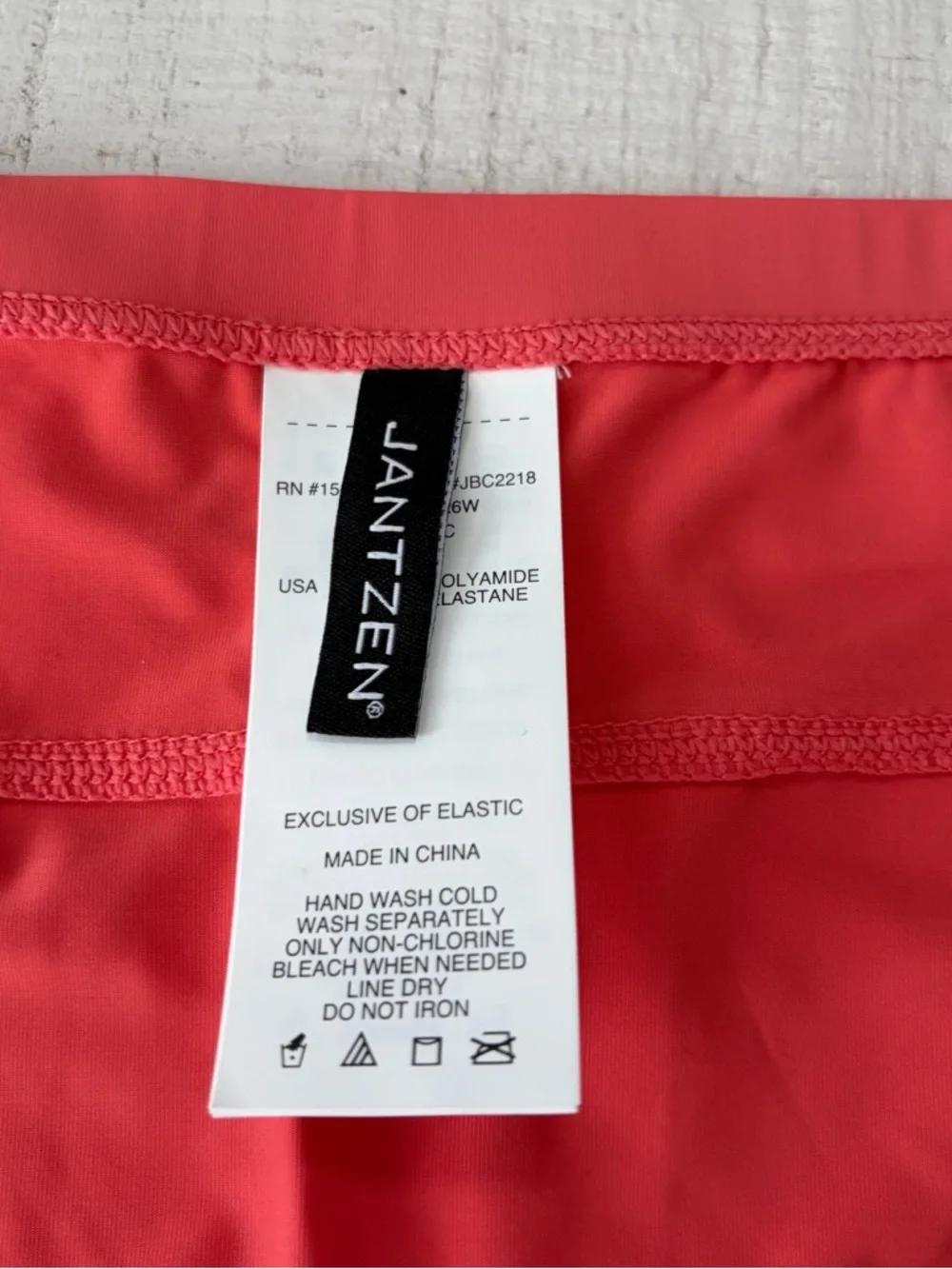 Jantzen Swim Skirt Cover Up NWT size 26W in Coral Cutie‎ Pull On Beach Resort